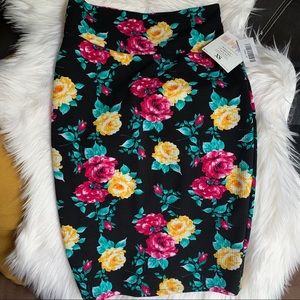 Floral Pencil Skirt